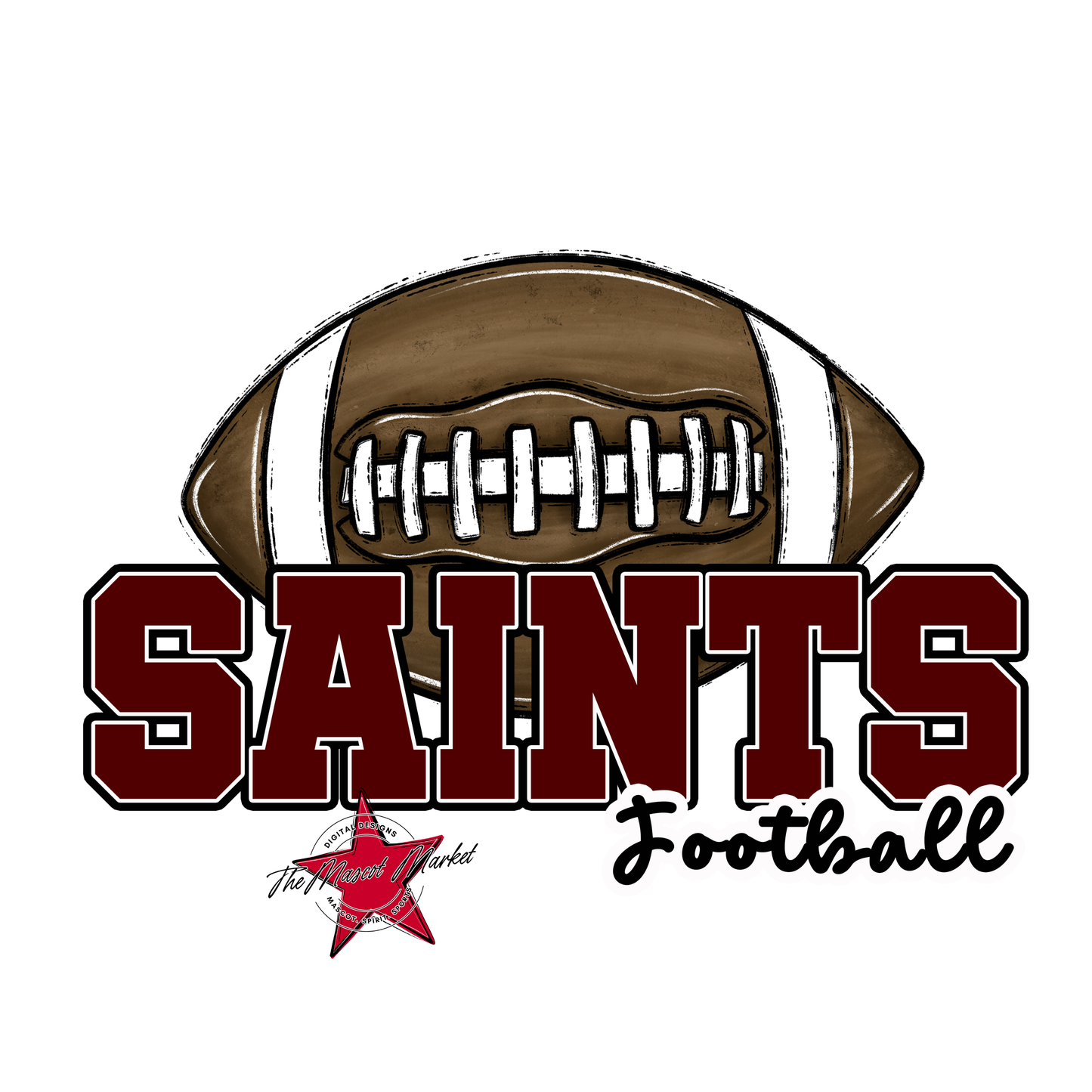 Saints Varsity Football-Maroon