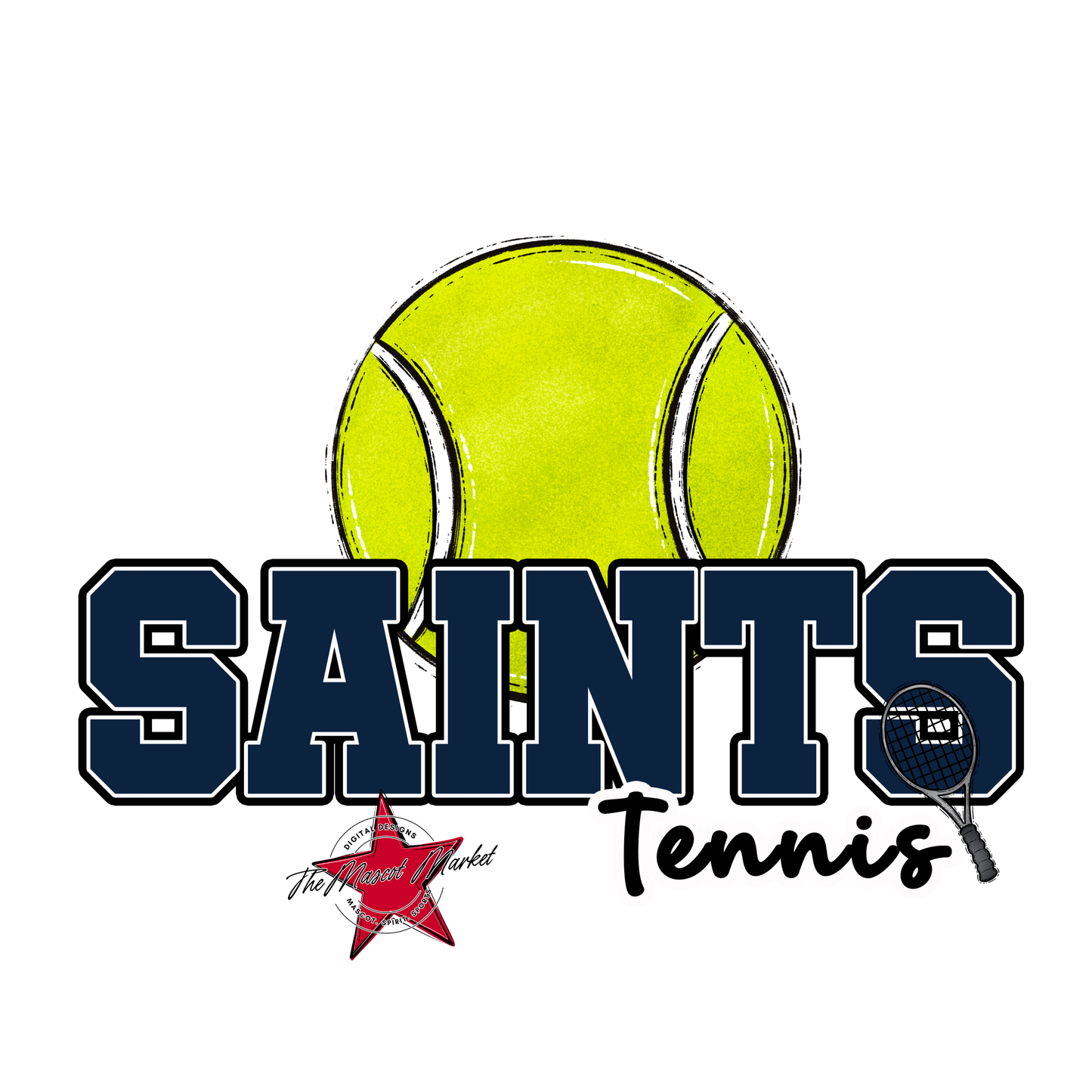 Saints Varsity Tennis-Navy