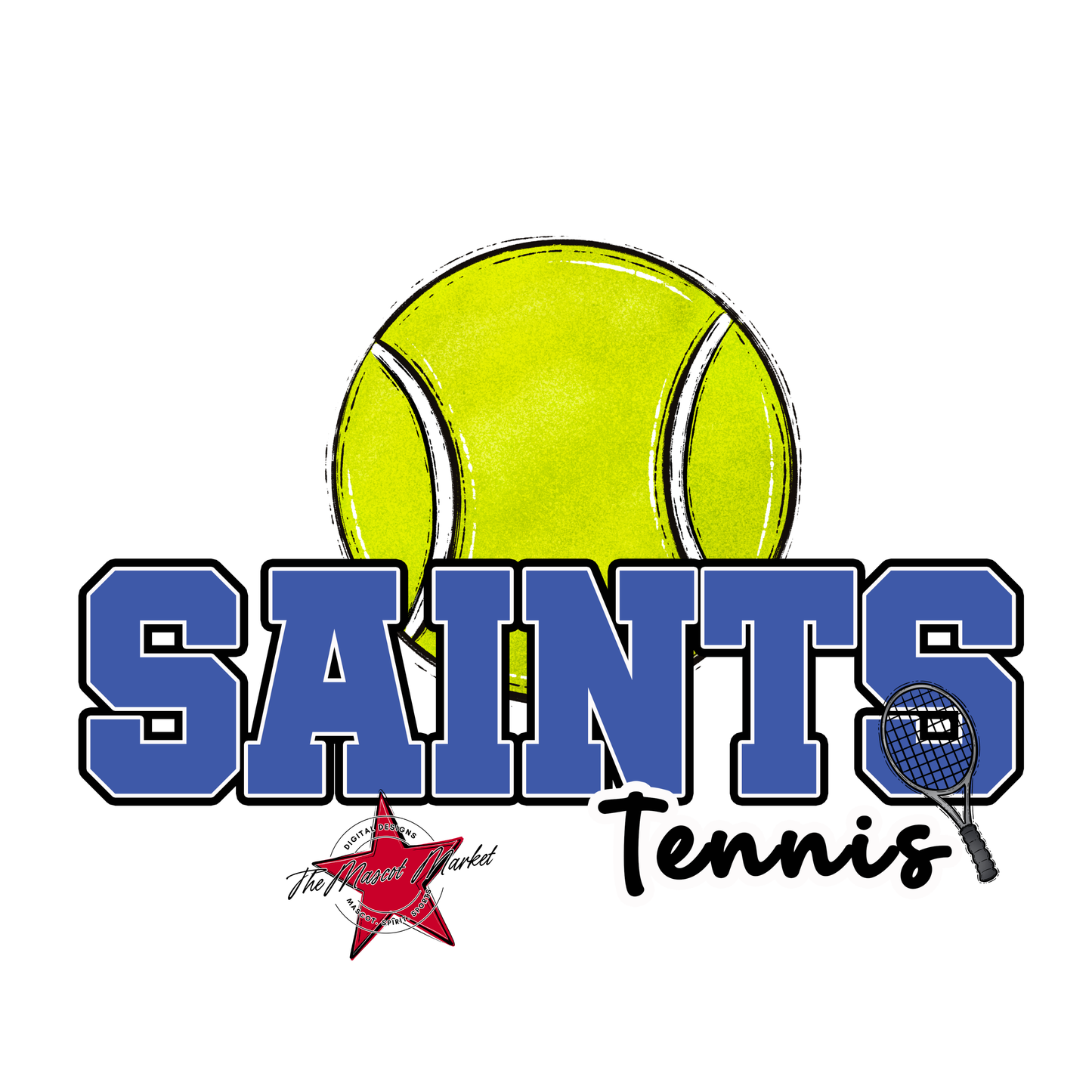 Saints Varsity Tennis-Off Blue