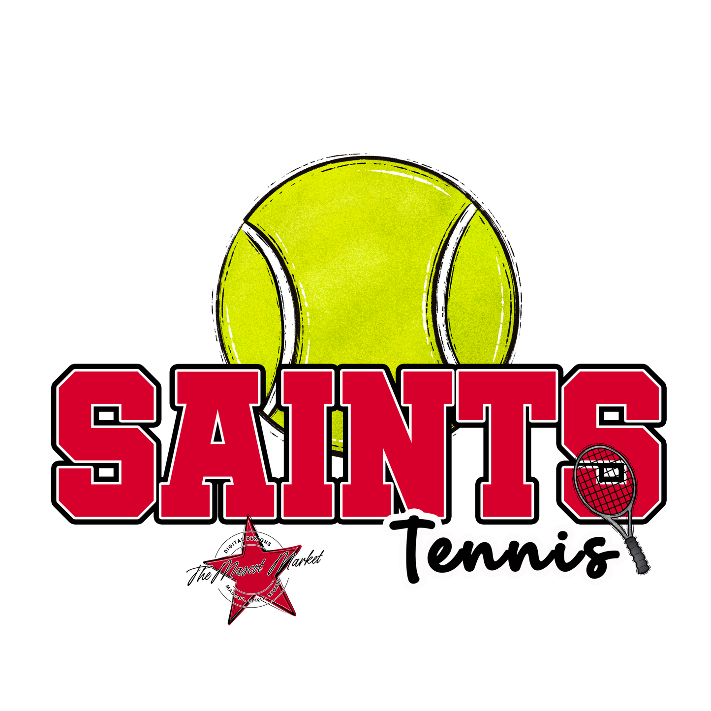 Saints Varsity Tennis-Red