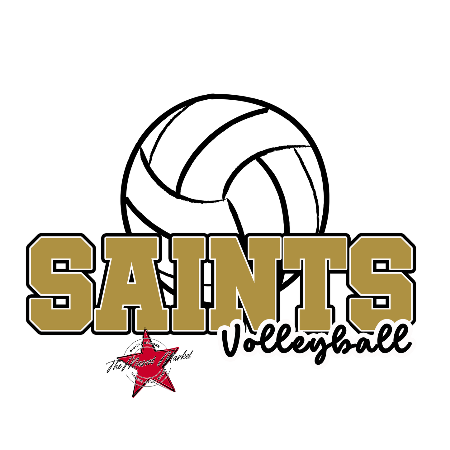 Saints Varsity Volleyball-Gold