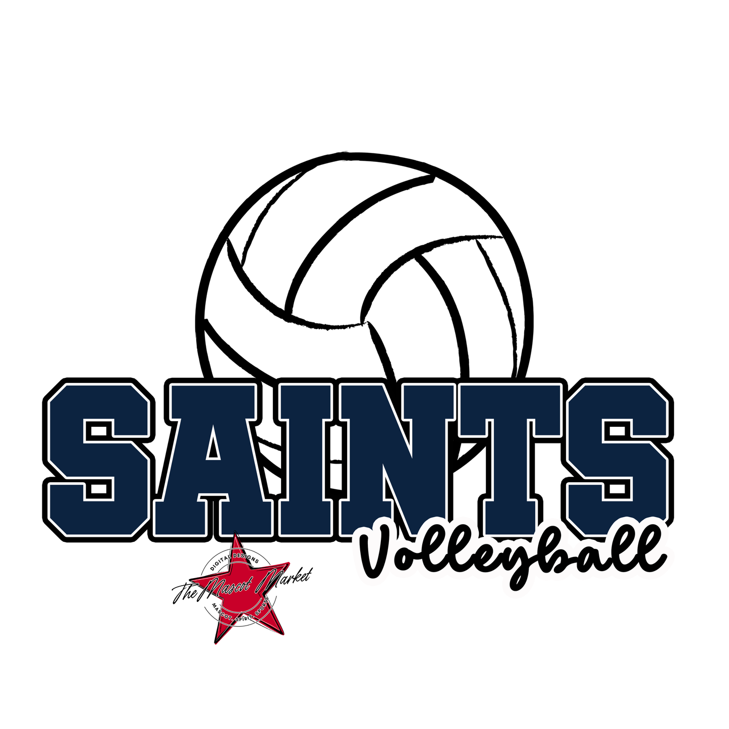 Saints Varsity Volleyball-Navy