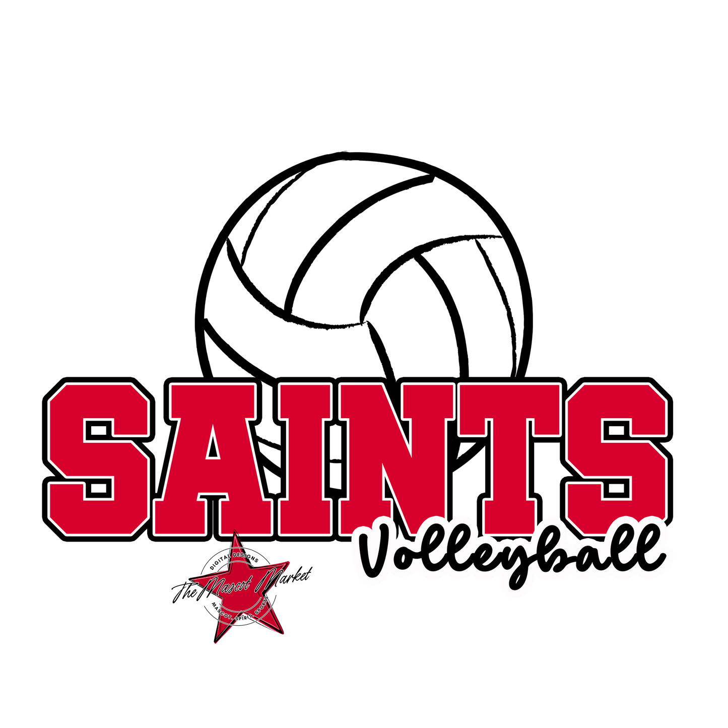 Saints Varsity Volleyball-Red