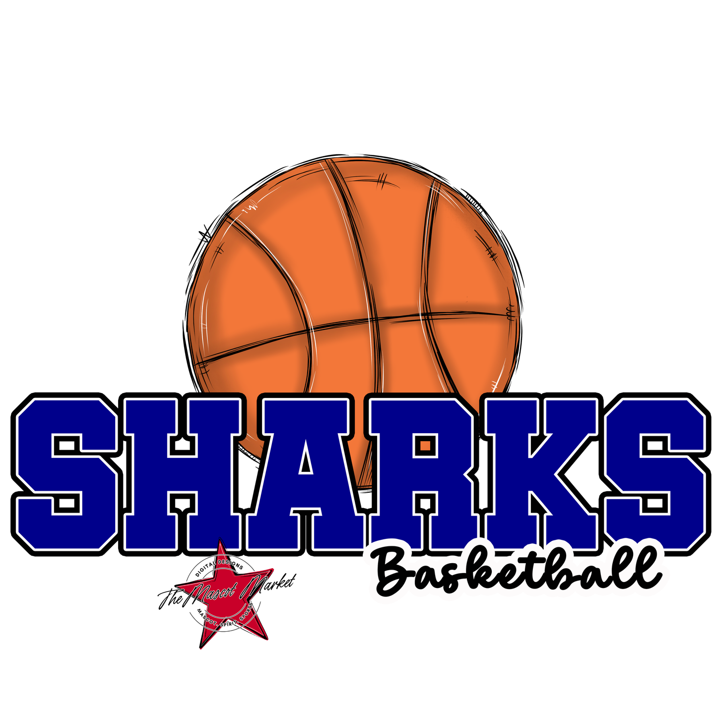 Sharks Varsity Basketball-Blue