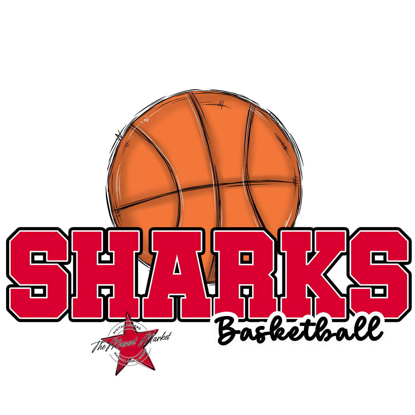 Sharks Varsity Basketball-Red