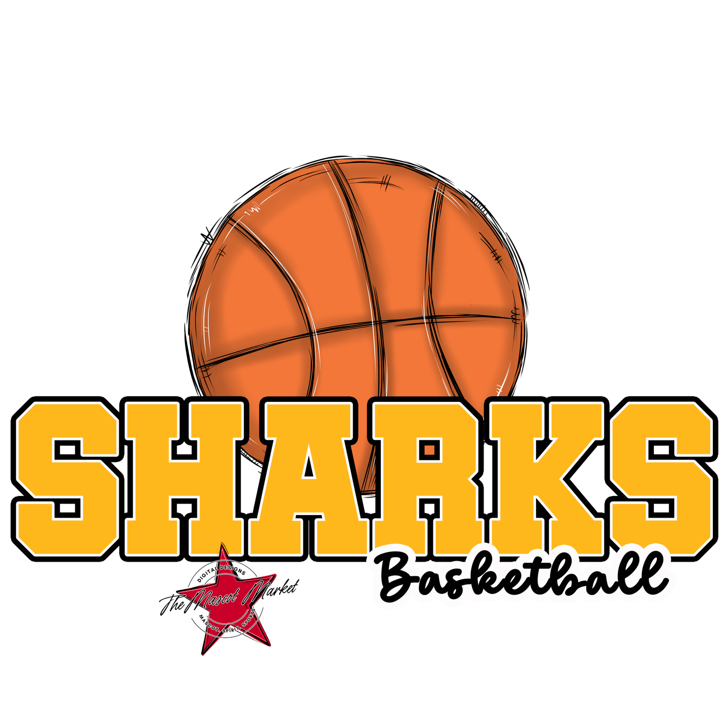 Sharks Varsity Basketball-Yellow