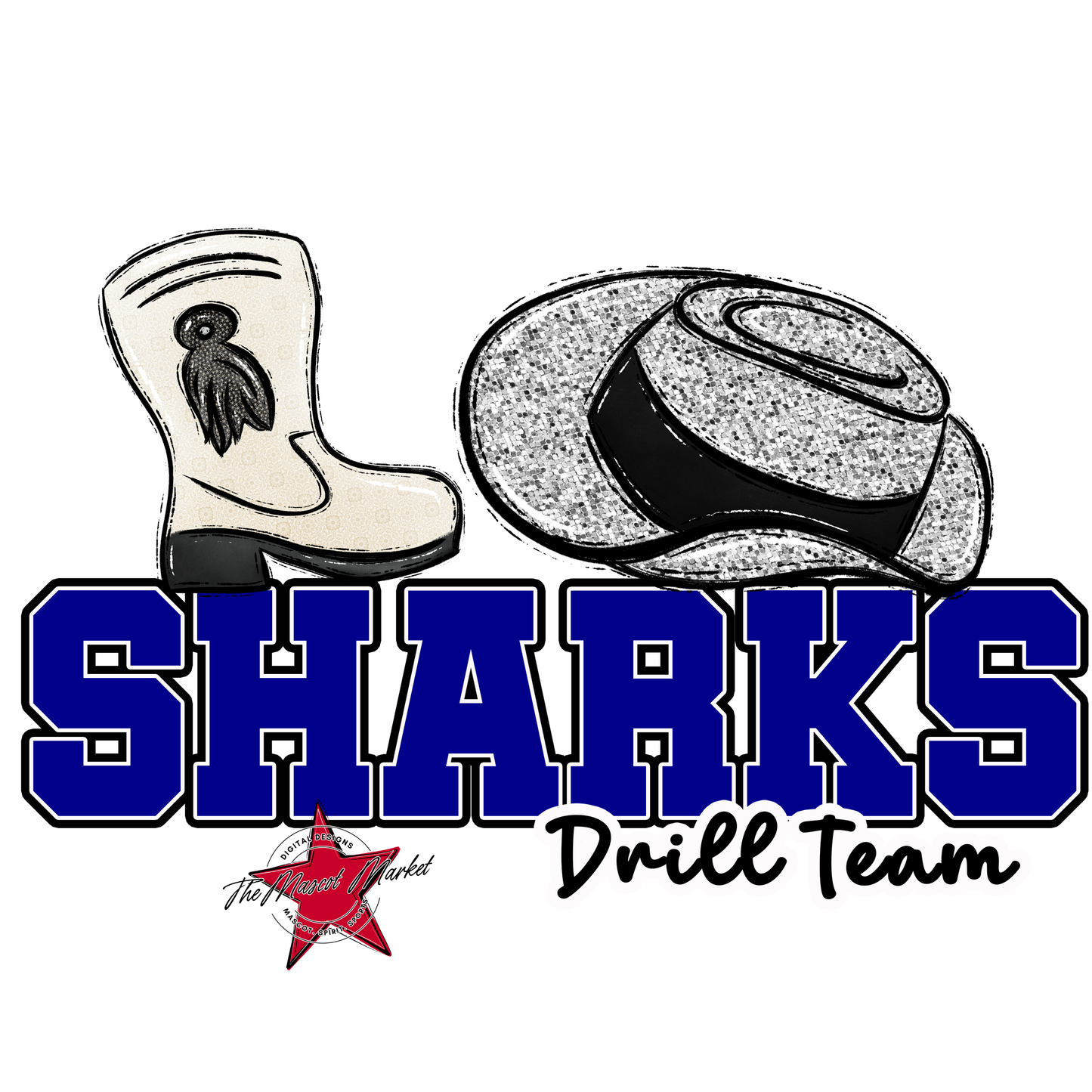 Sharks Varsity Drillteam-Blue