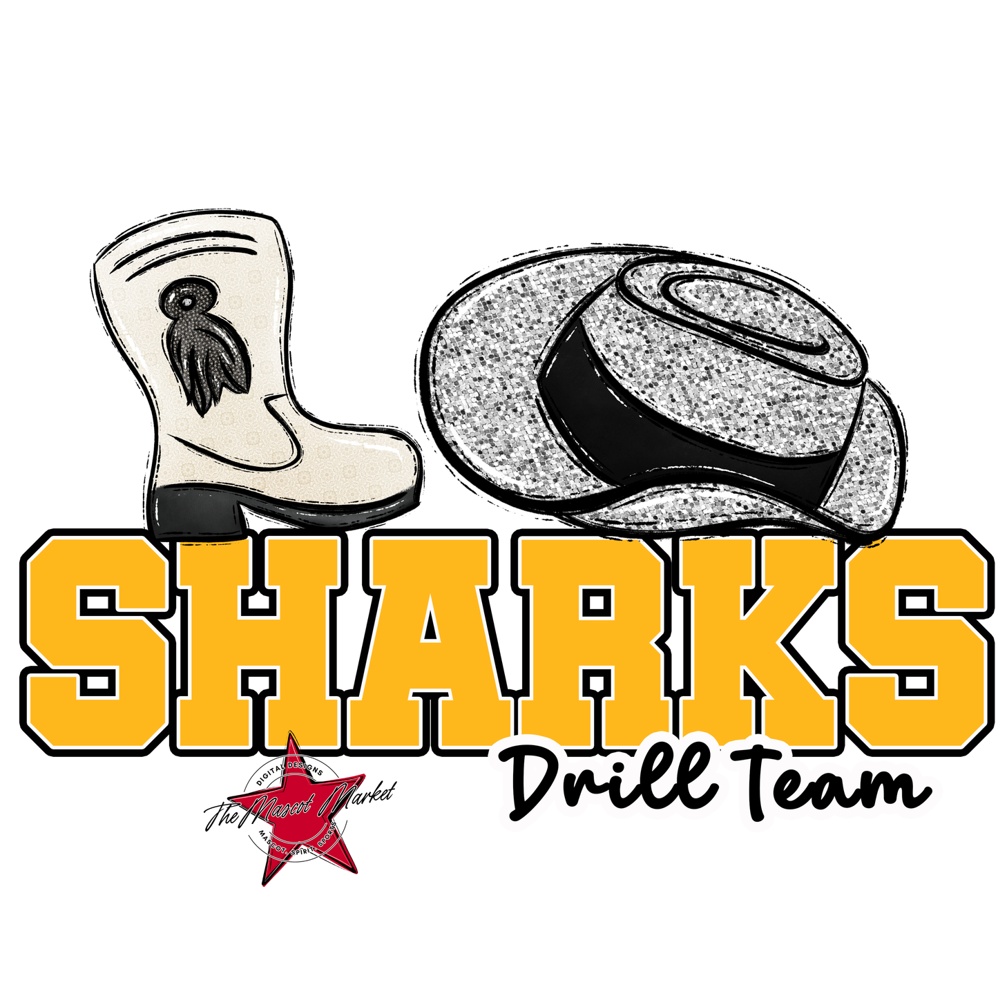 Sharks Varsity Drillteam-Yellow