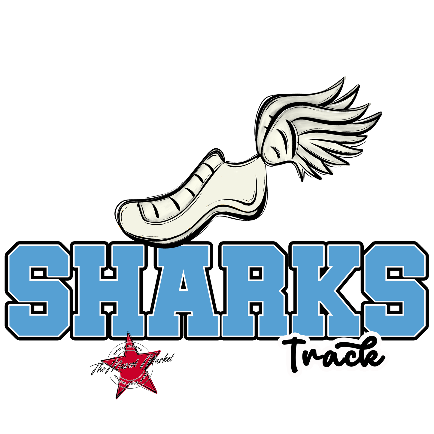 Sharks Varsity Track-Carolina Blue