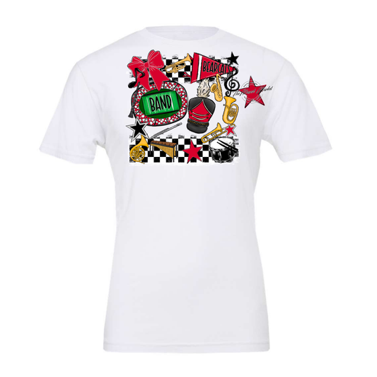 Bearcats Band Checkers Design-Red