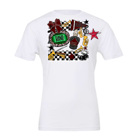 Bearcats Band Checkers Design-Maroon