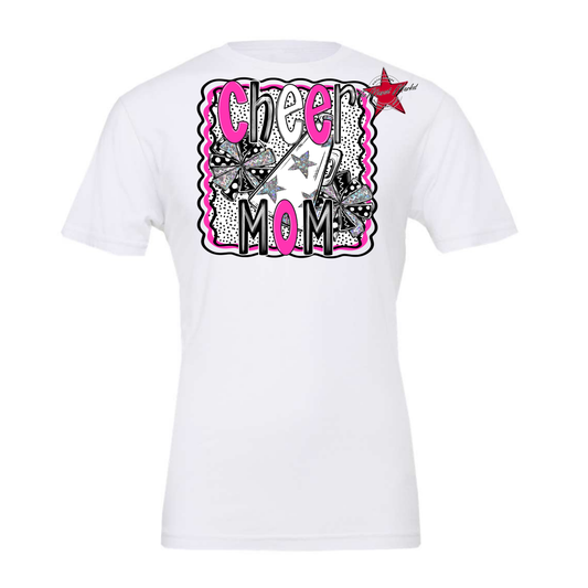Cheer Mom Megaphone Dot Design-Pink