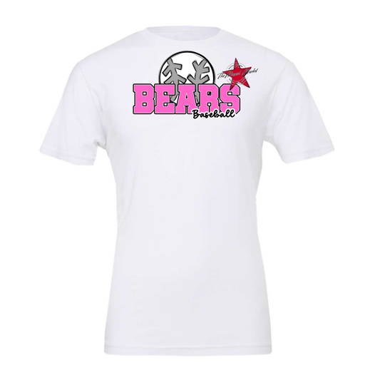 Bears Varsity Baseball Design-Baby Pink