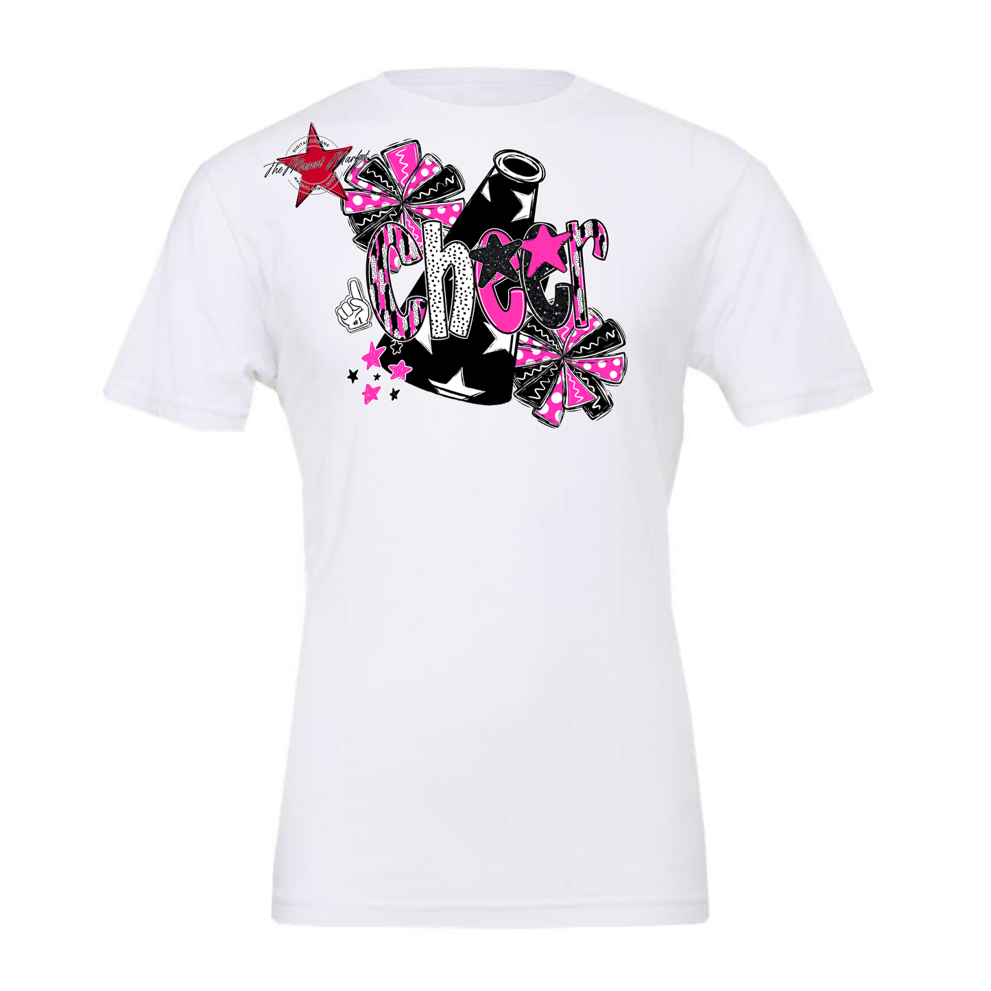 Cheer Megaphone Scrape Black-Pink