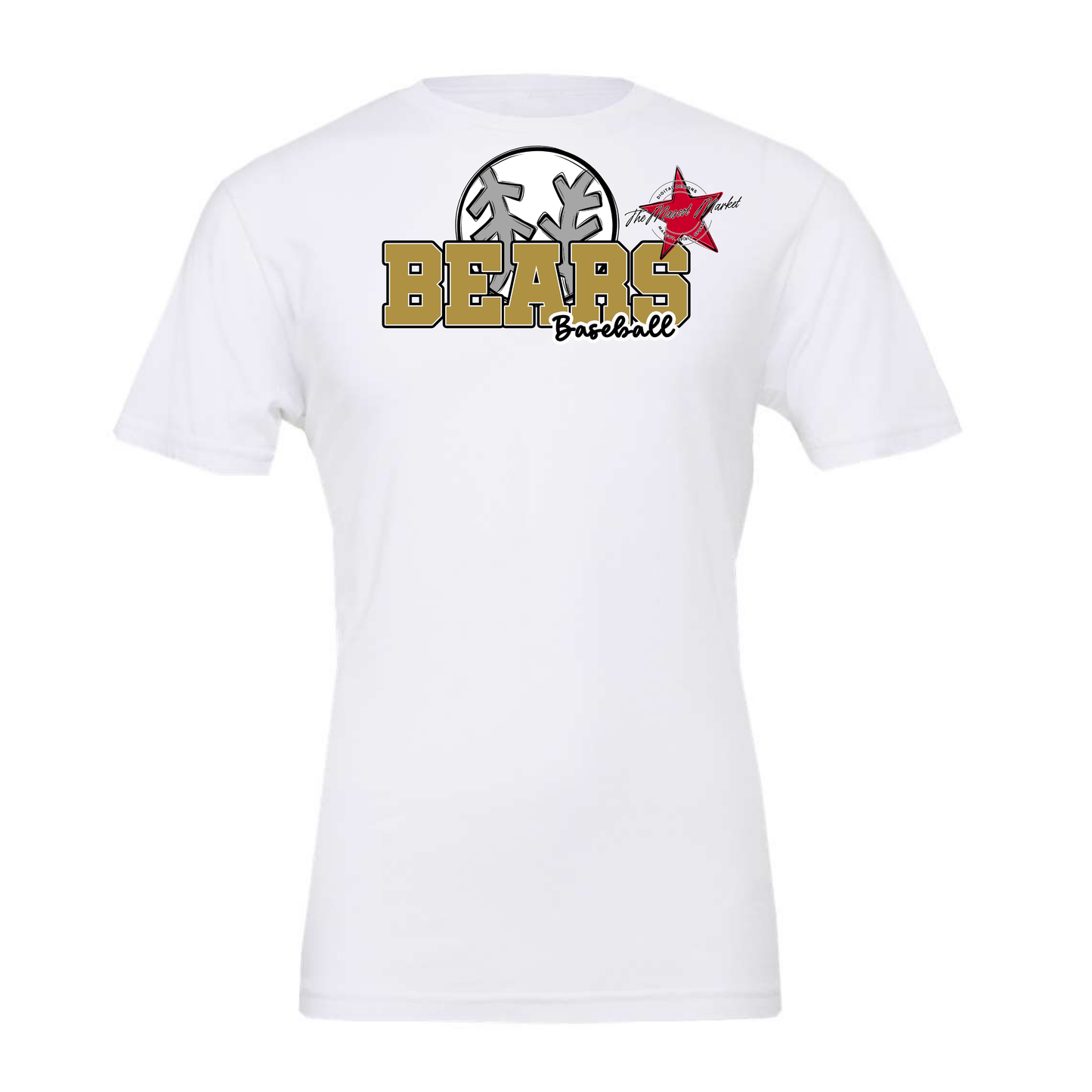 Bears Varsity Baseball Design-Gold