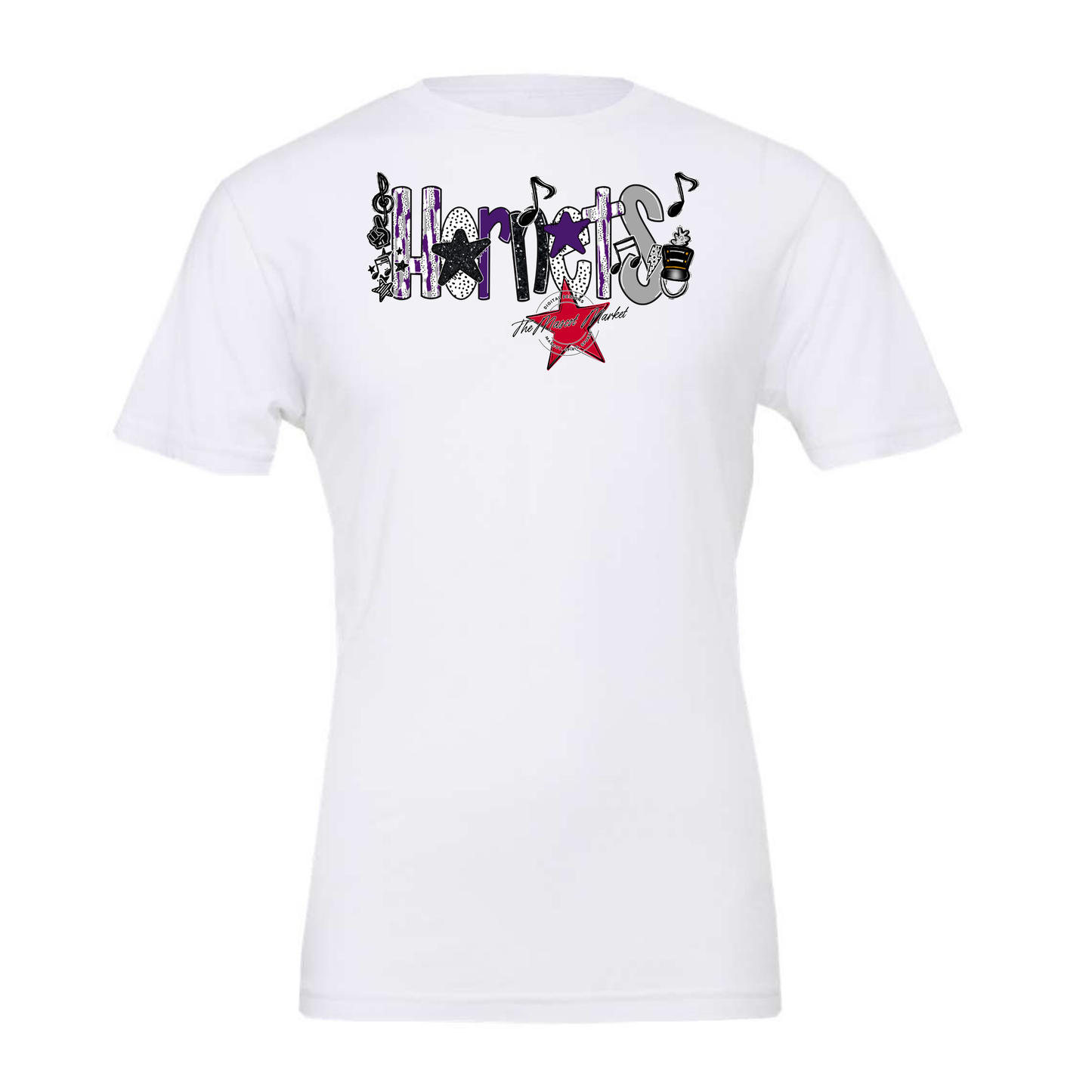 Hornets Band Scrape-Purple-Grey