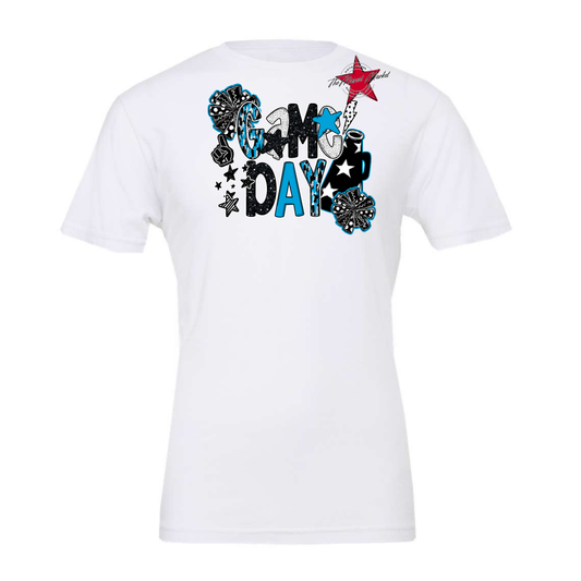 Cheer Game Day Scrape-Carolina Blue