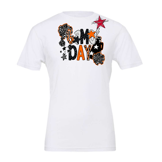 Cheer Game Day Scrape-Orange