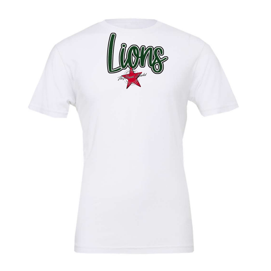 Lions Faux Chenille Patch-Green