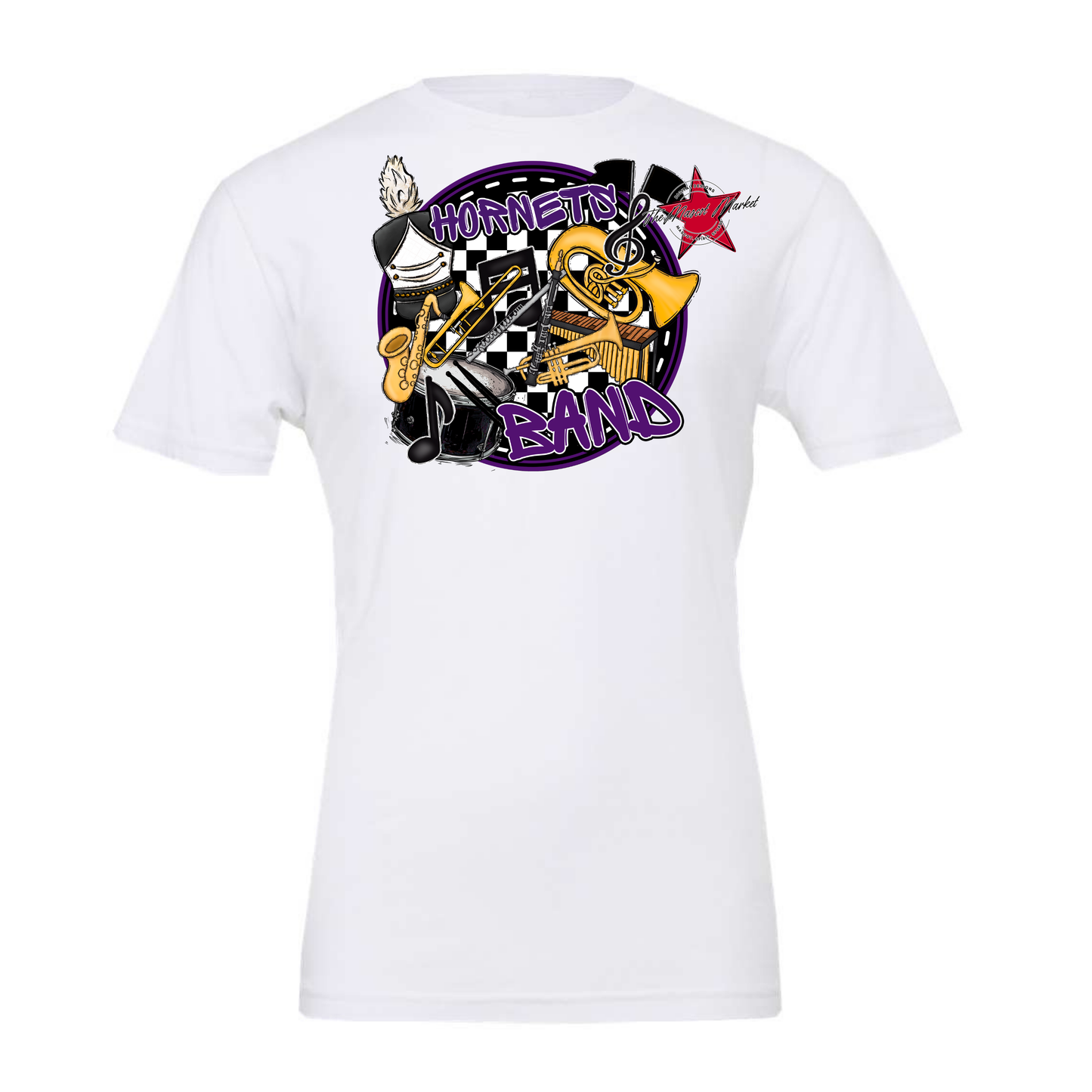 Hornets Circle Band Design-Purple