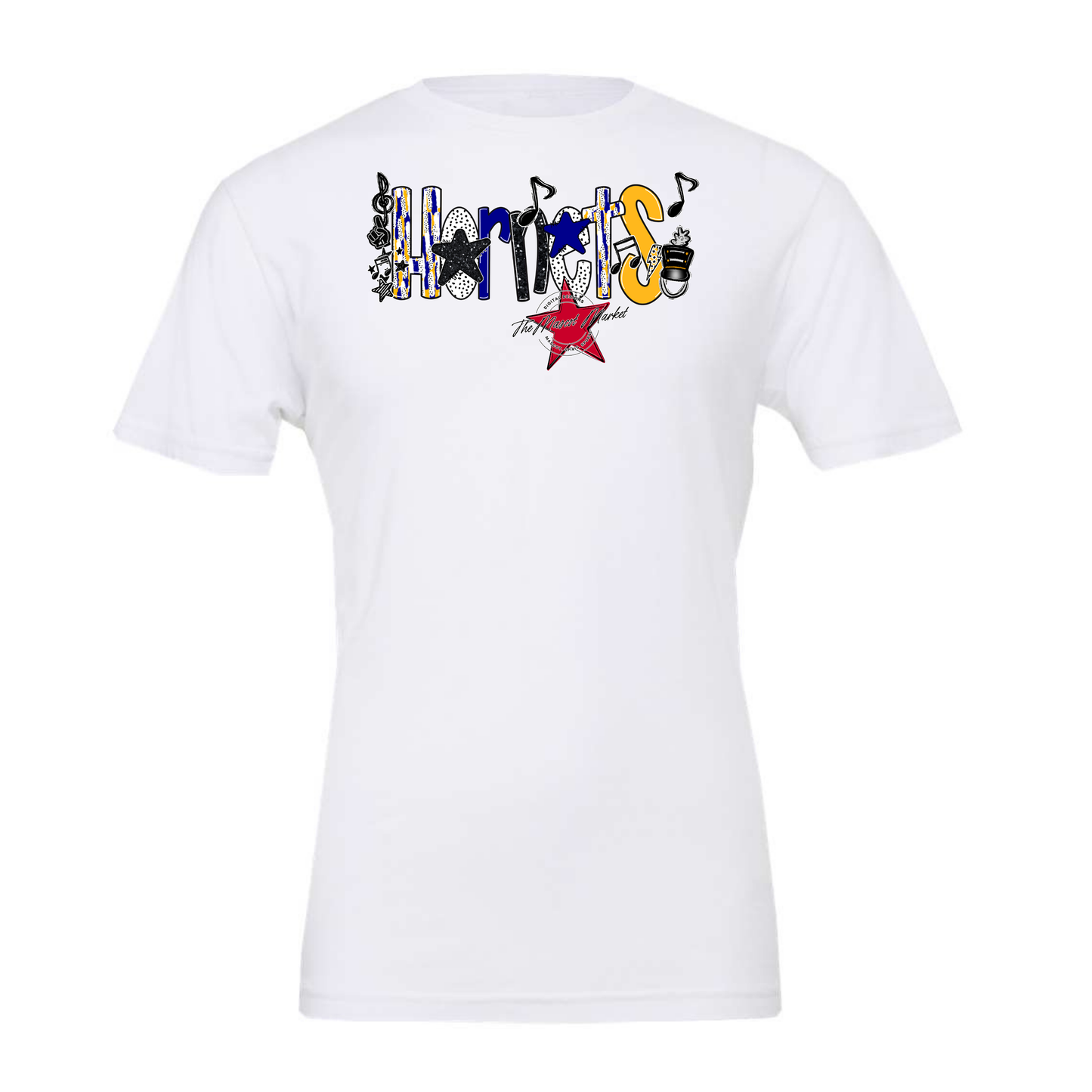 Hornets Band Scrape-Blue-Yellow