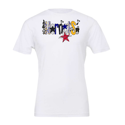 Hornets Band Scrape-Blue-Yellow