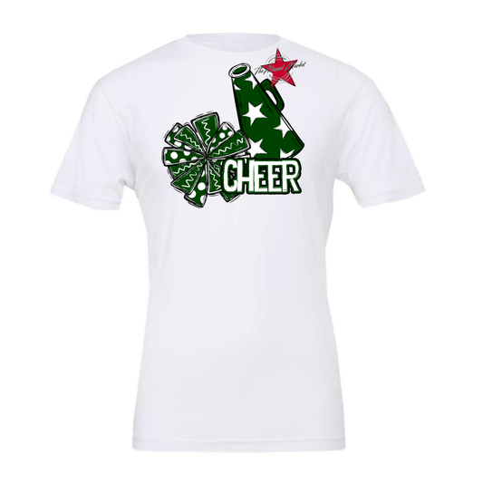 Cheer Doodle Megaphone Design-Green
