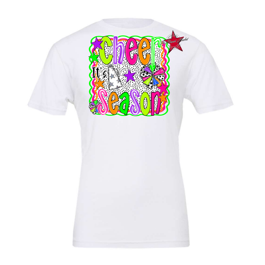 It's Cheer Season Dot Design-Neon