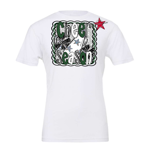 It's Cheer Season Dot Design-Green