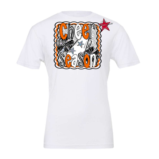 It's Cheer Season Dot Design-Burnt Orange