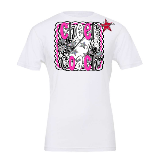 Cheer Coach Megaphone Dot Design-Pink
