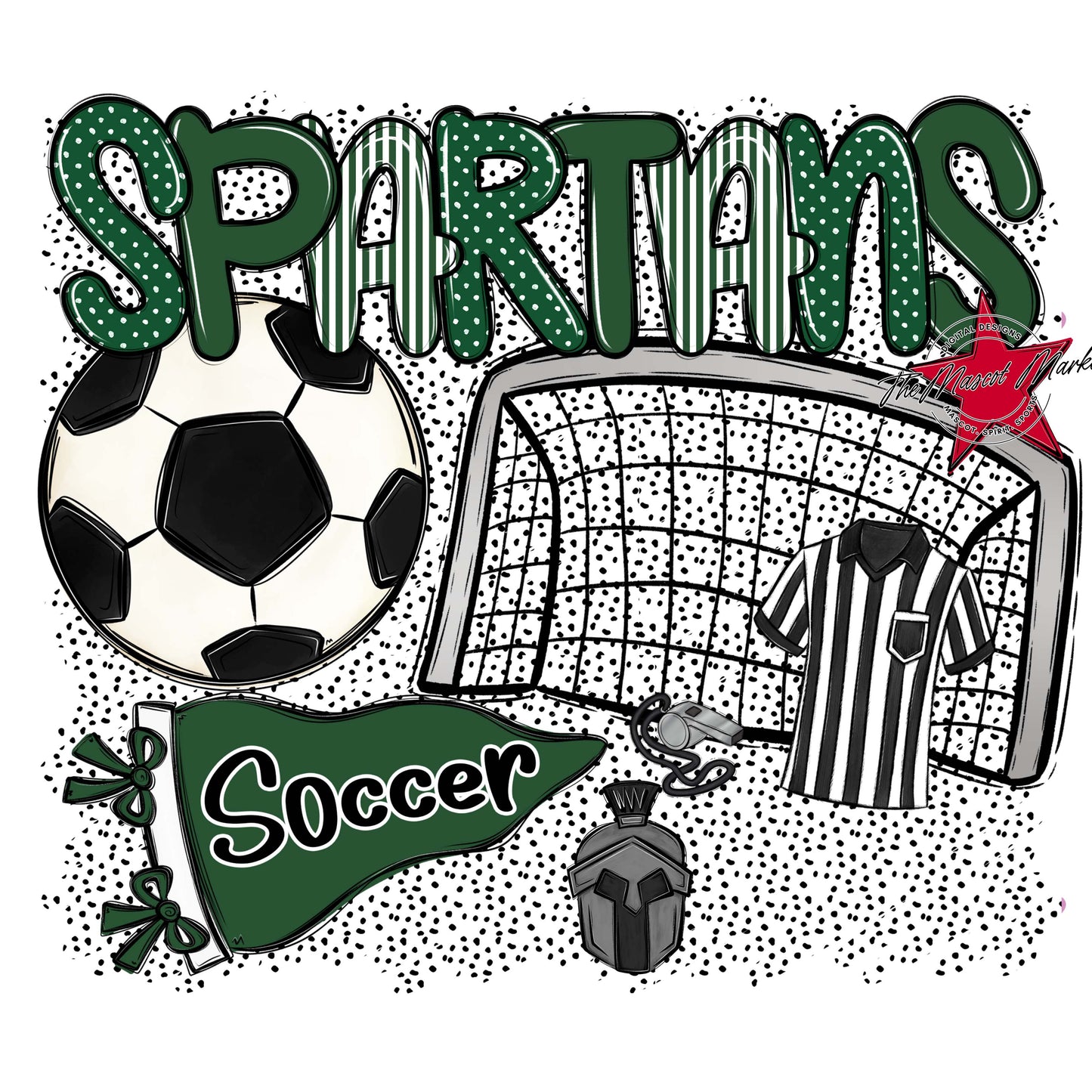 Spartans Soccer Spirit-Green
