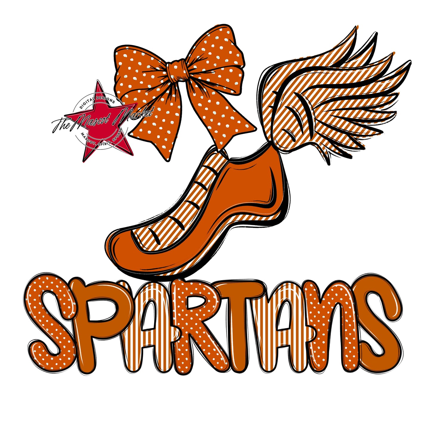 Spartans Track Spirit Design-Burnt Orange