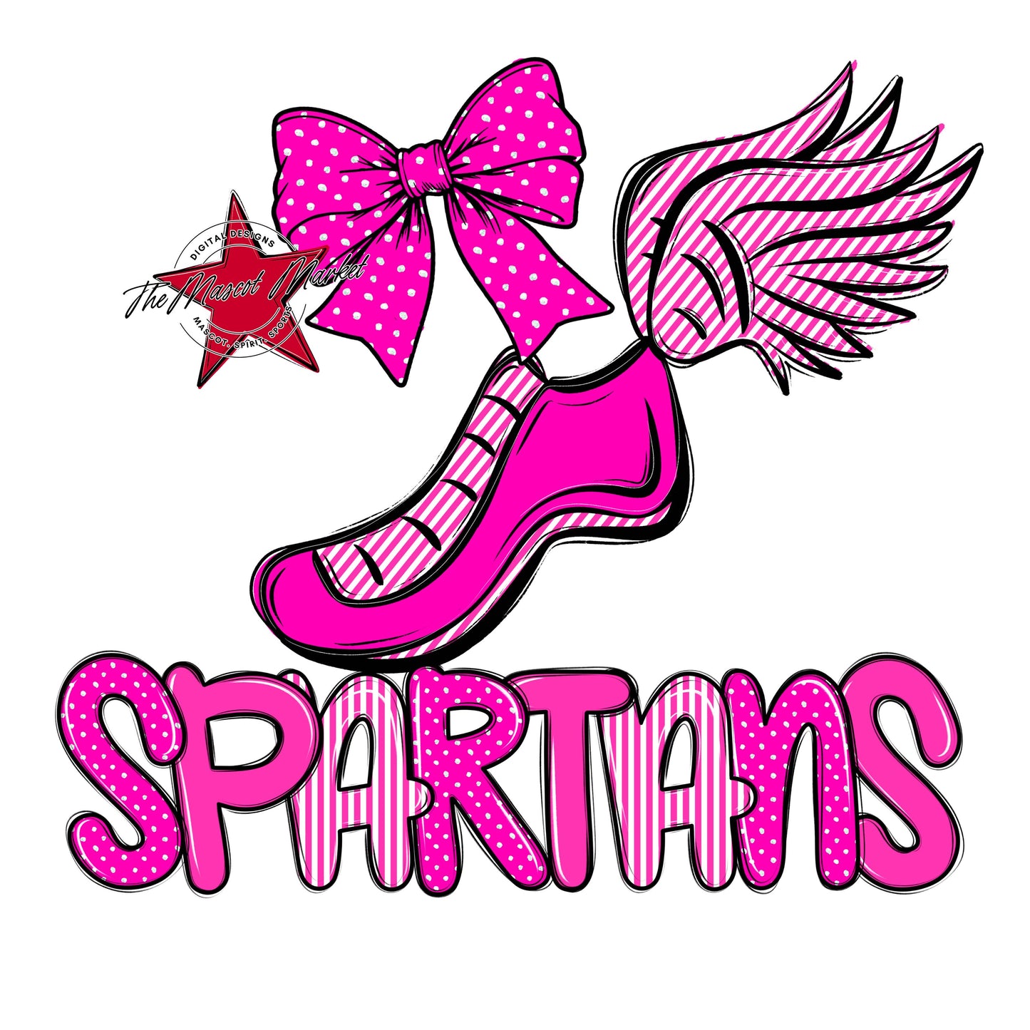 Spartans Track Spirit Design-Pink