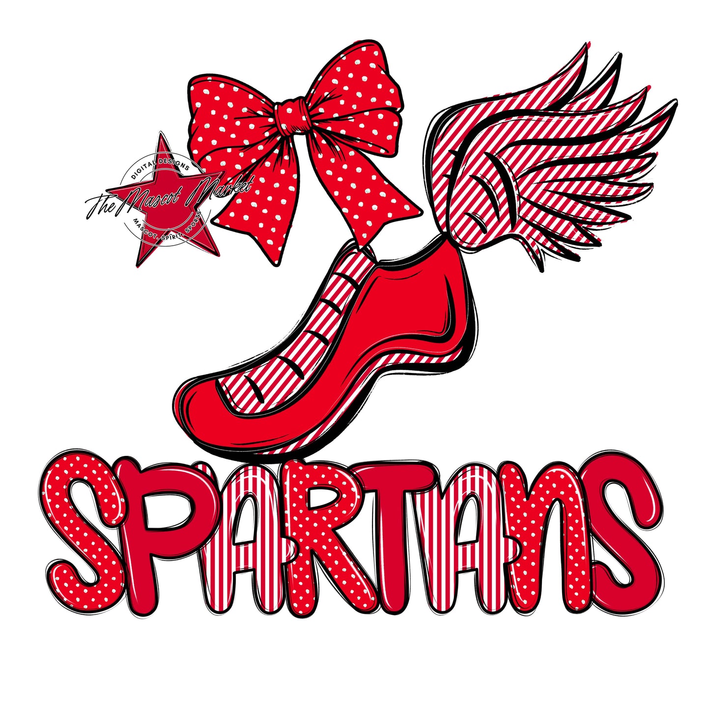 Spartans Track Spirit Design-Red