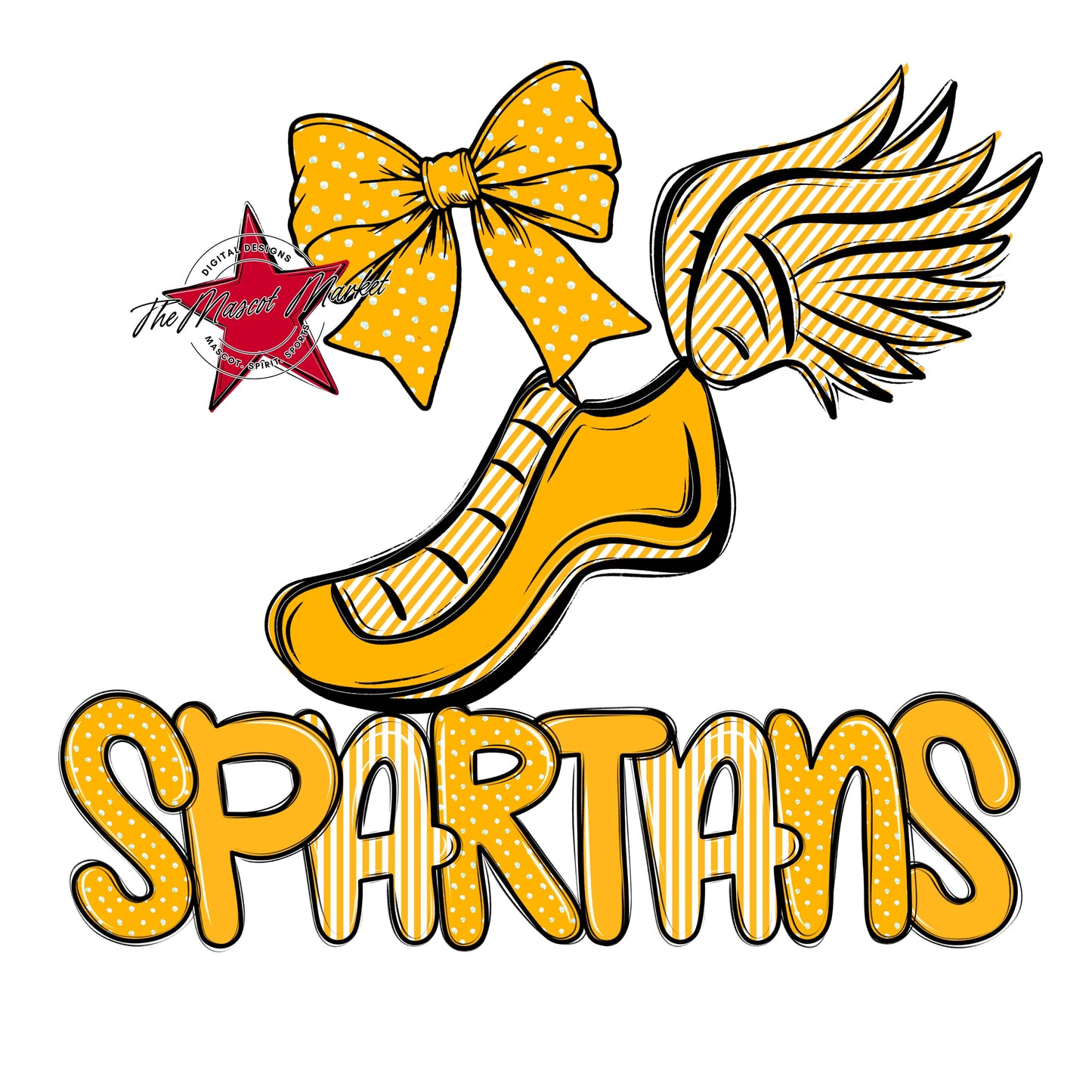 Spartans Track Spirit Design-Yellow
