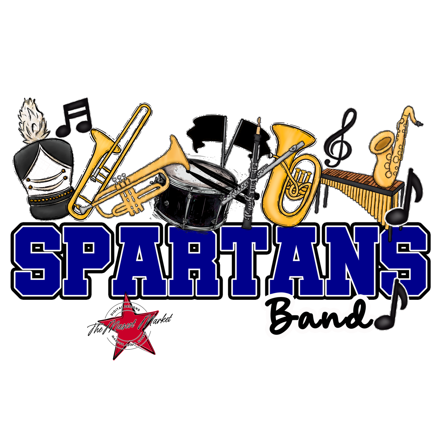 Spartans Varsity Band-Blue