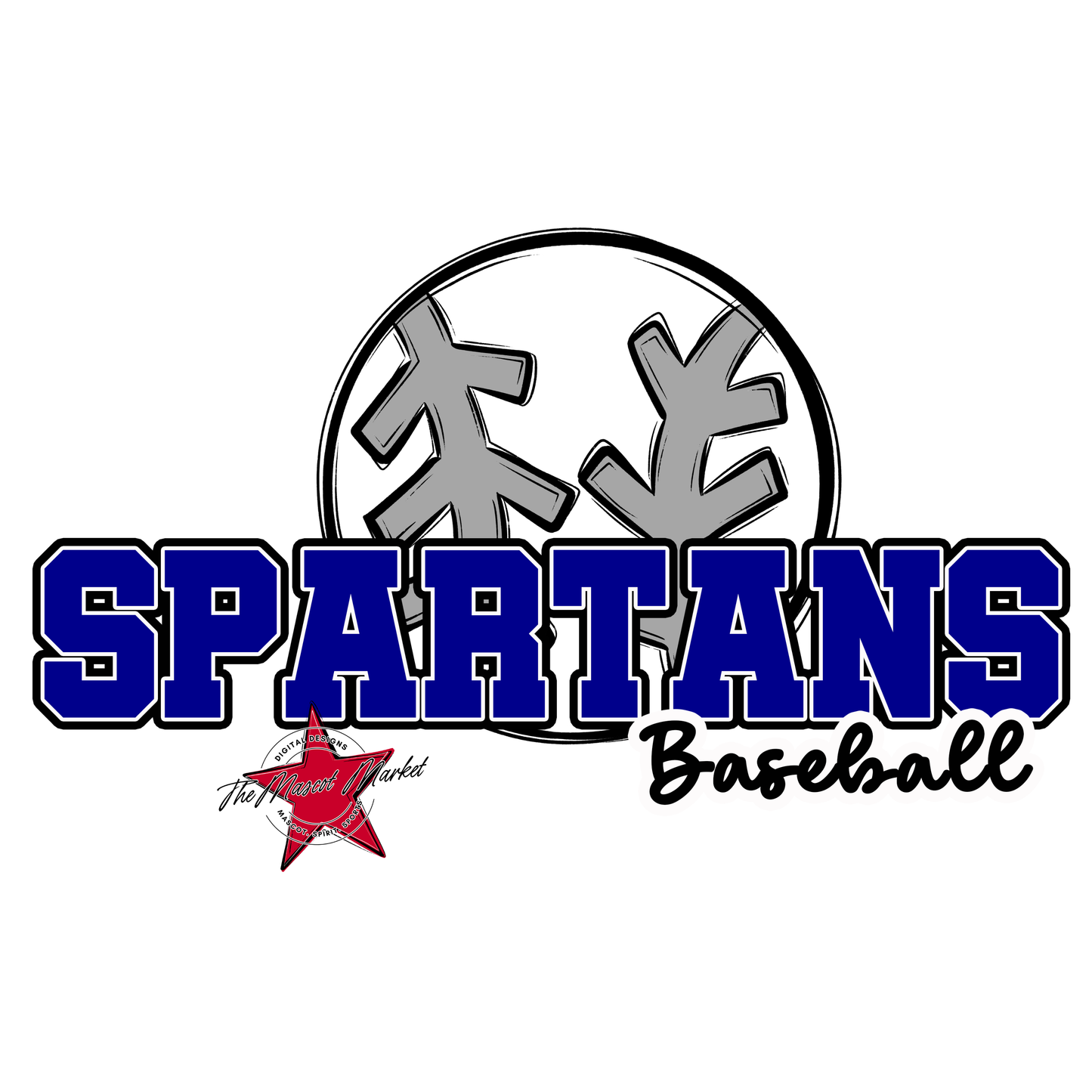 Spartans Varsity Baseball-Blue