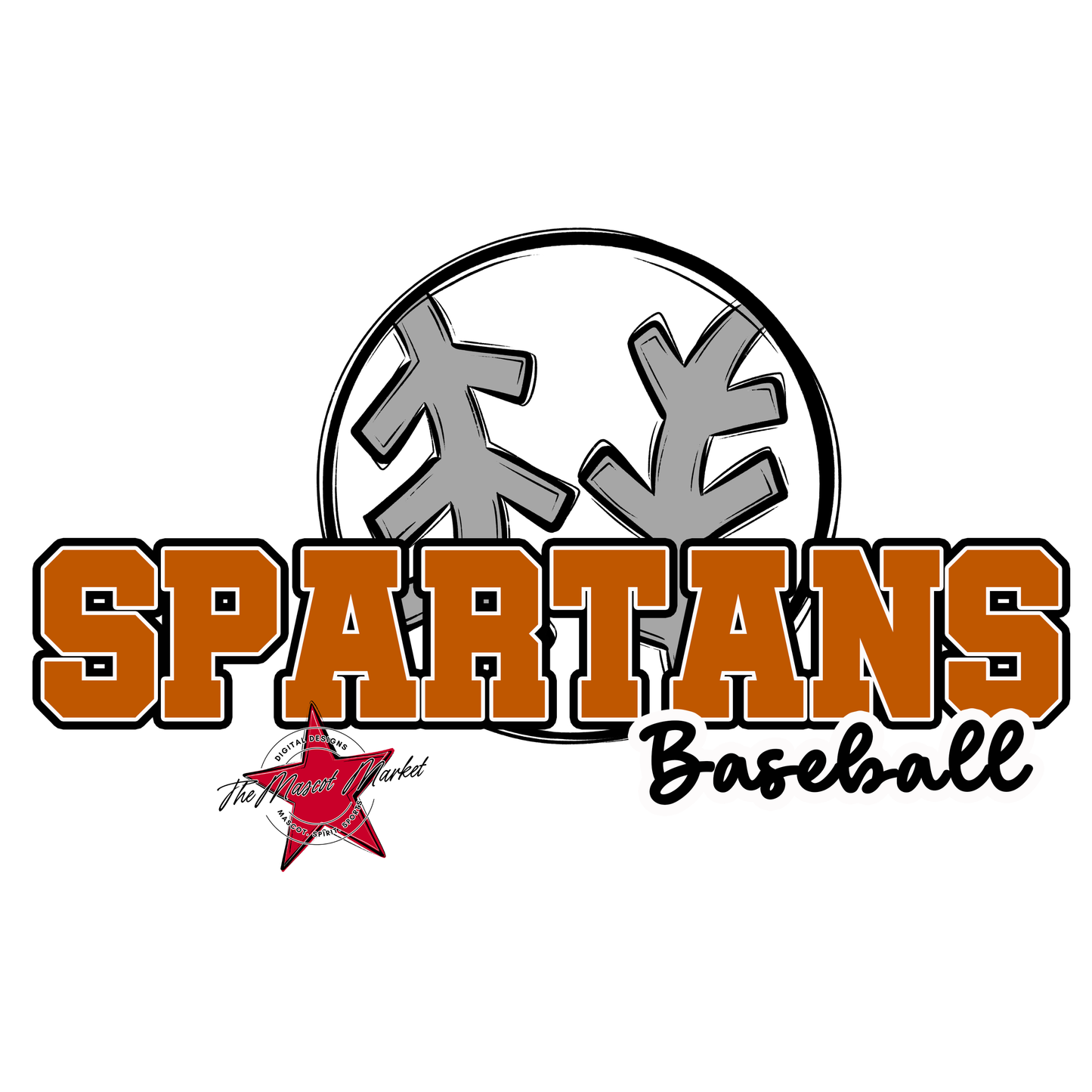 Spartans Varsity Baseball-Burnt Orange