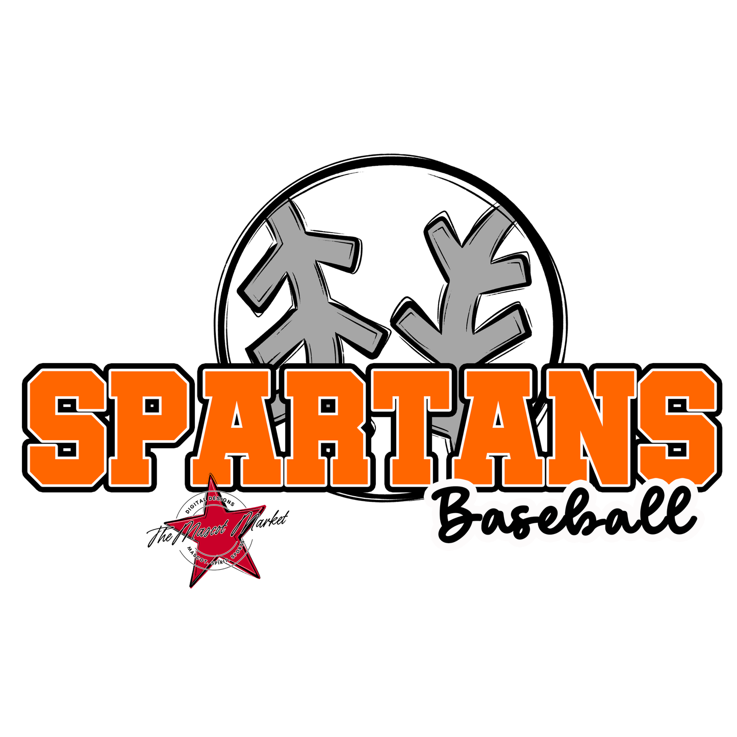Spartans Varsity Baseball-Orange