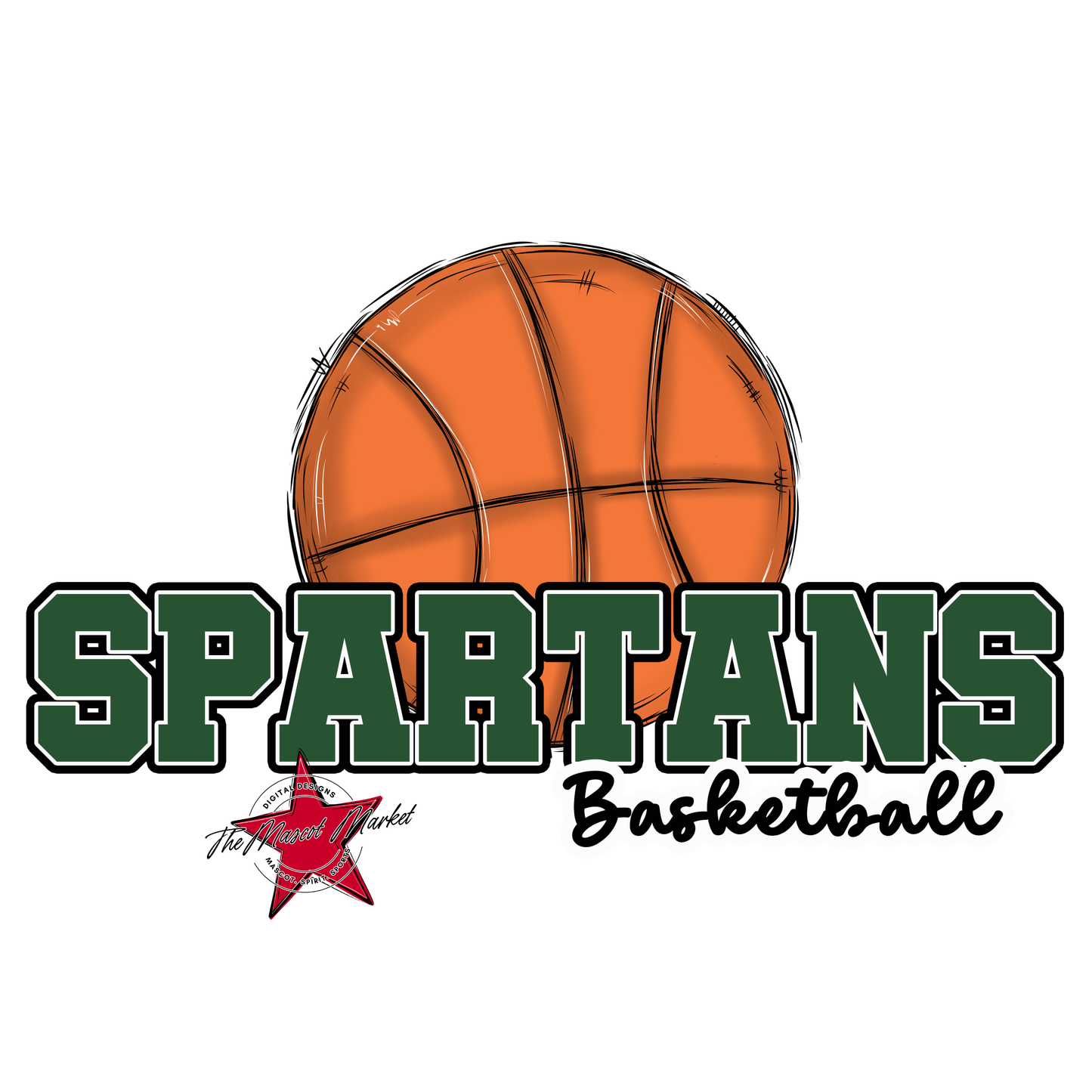 Spartans Varsity Basketball-Green