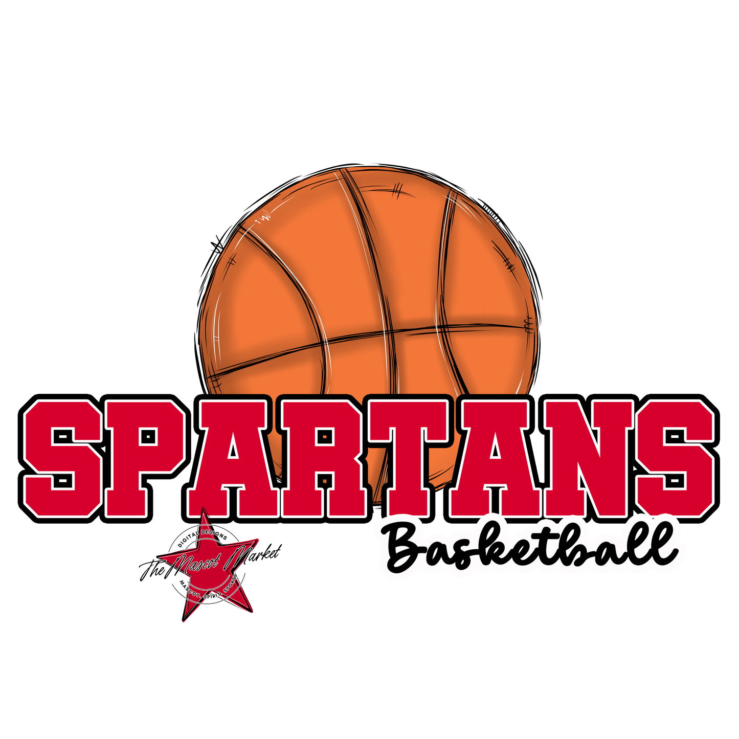 Spartans Varsity Basketball-Red