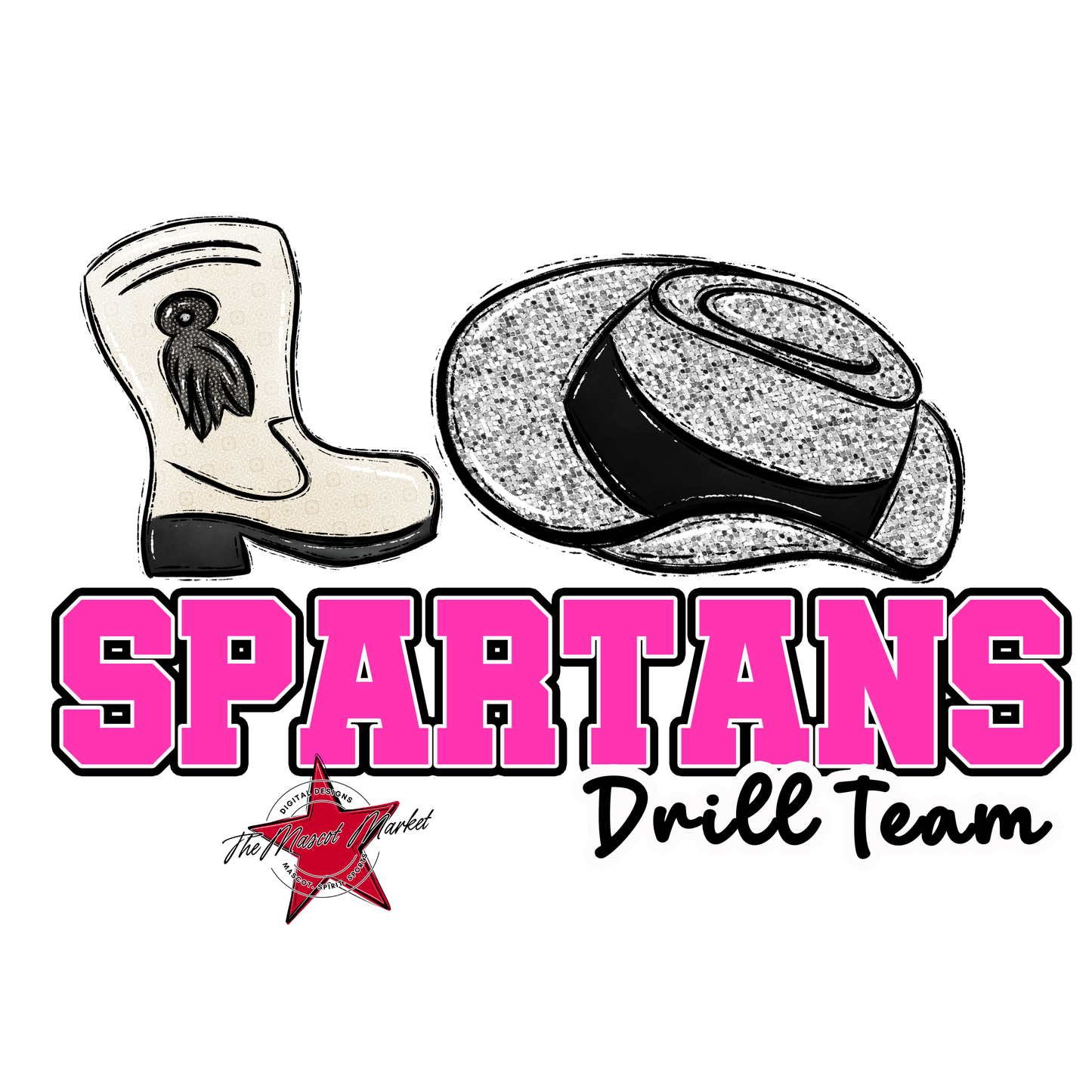 Spartans Varsity Drillteam-Pink