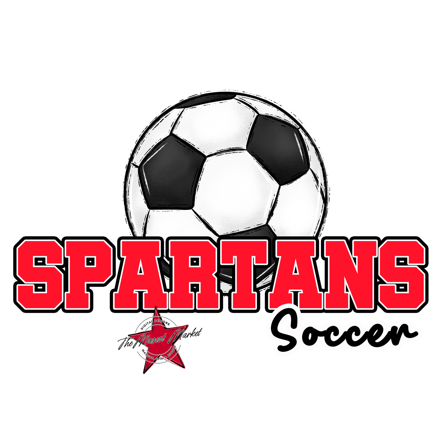 Spartans Varsity Soccer-Bright Red