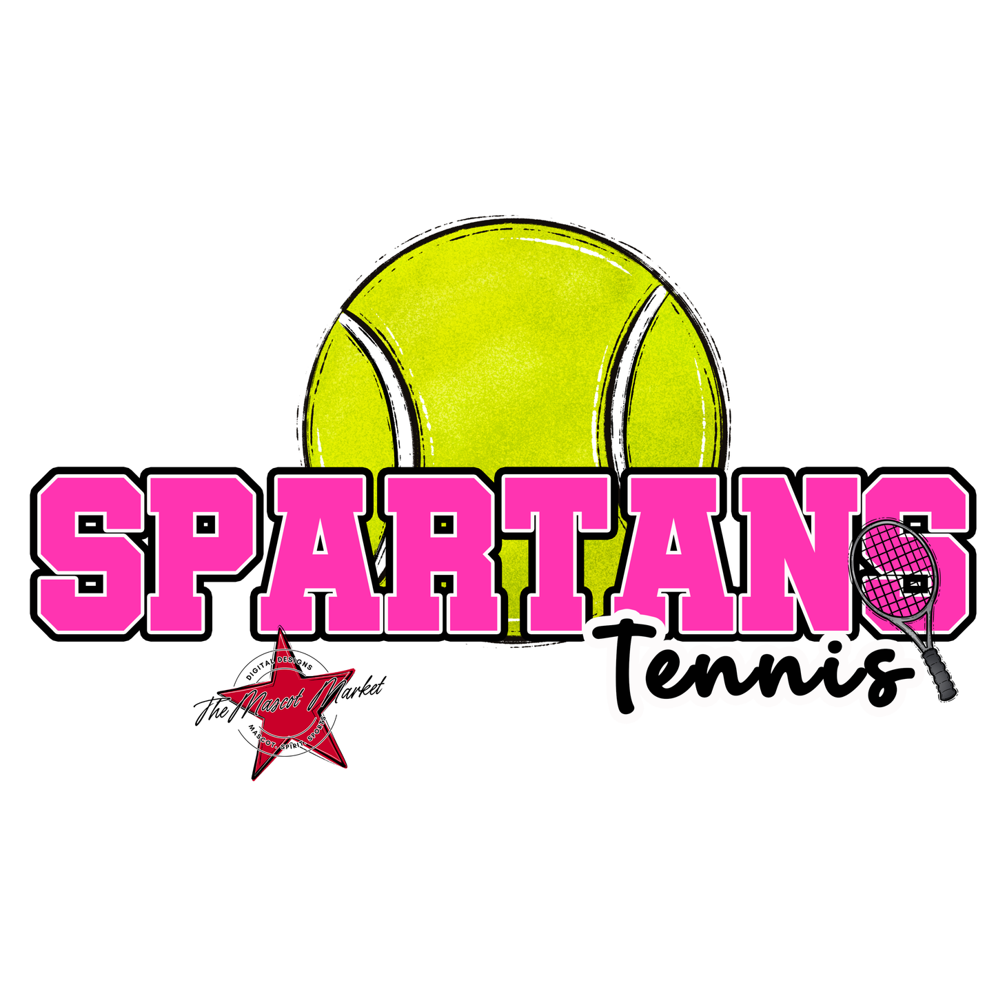 Spartans Varsity Tennis-Pink