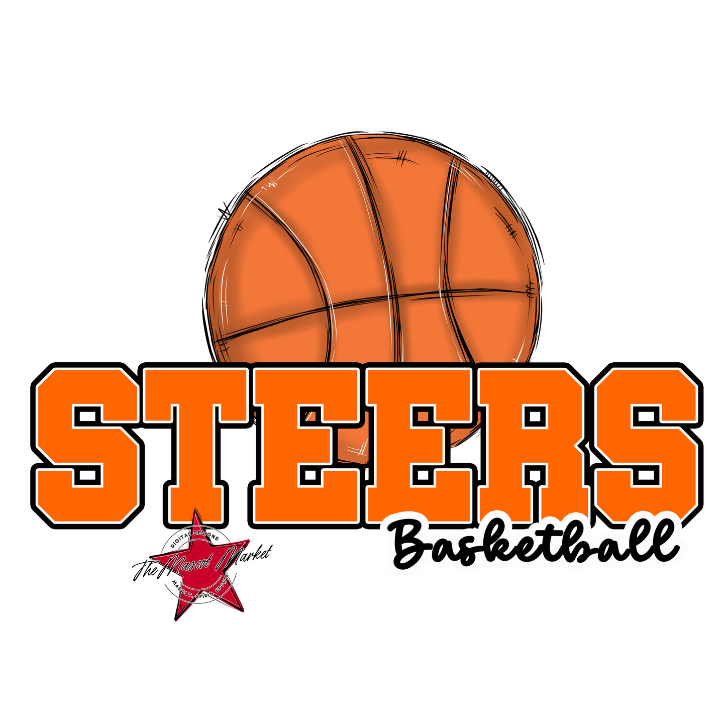 Steers Varsity Basketball-Orange