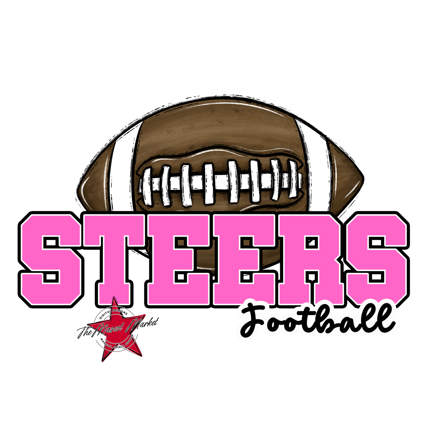 Steers Varsity Football-Baby Pink