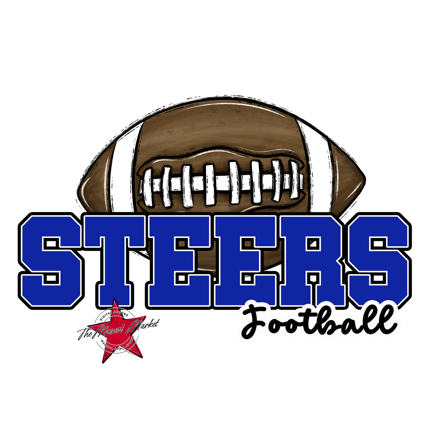 Steers Varsity Football-Royal Blue