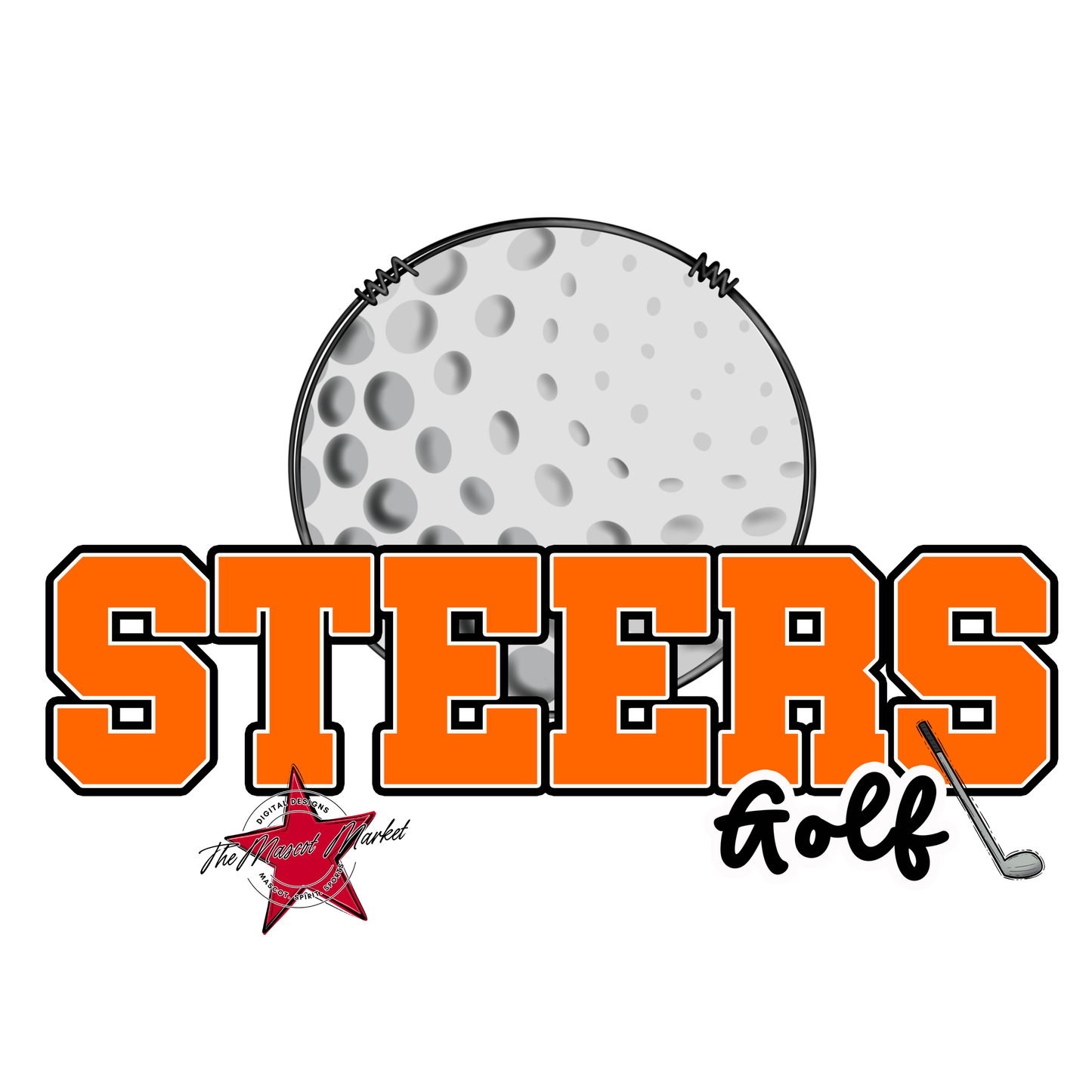 Steers Varsity Golf-Orange