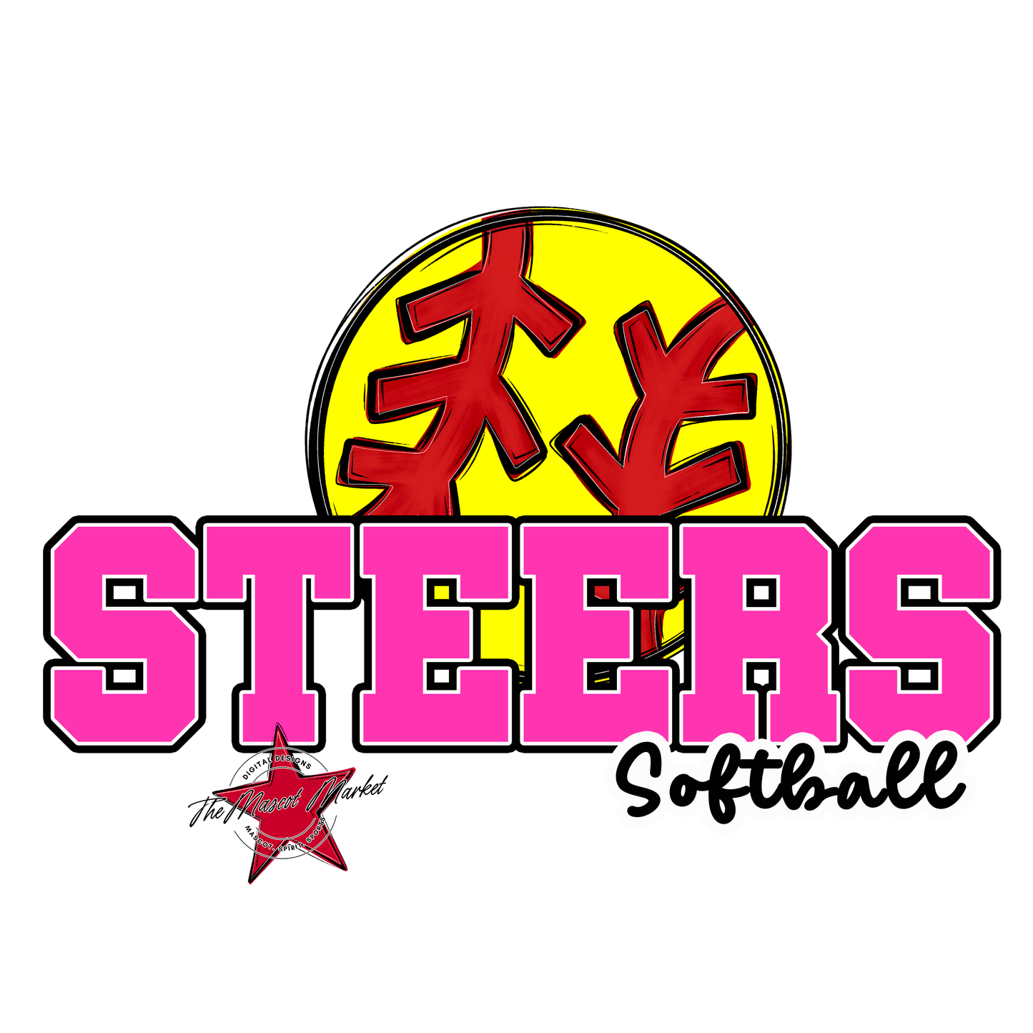 Steers Varsity Softball-Pink